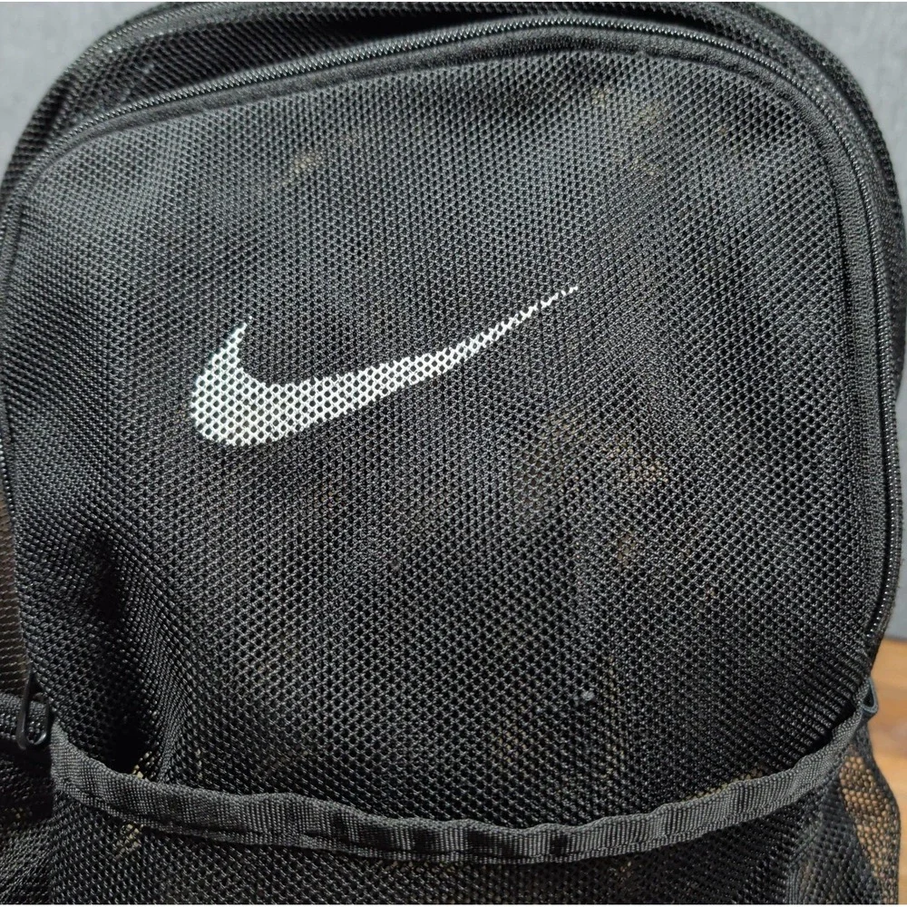 Nike BRASILIA Mesh Backpack 9.0 Black BA6050-010 Gym School GUC